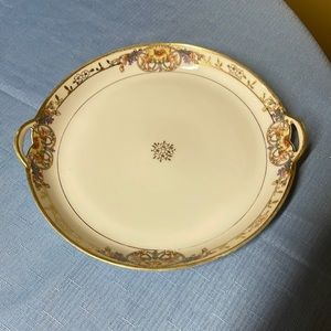 Morimura Nippon HandPainted Floral 2 Handled Bowl 10” Antique